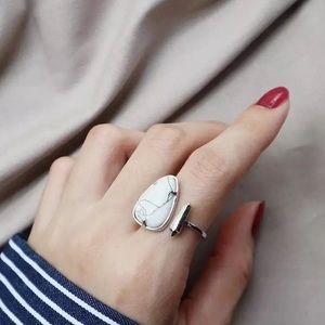 925 Sterling Silver Water Drop Midi Ring